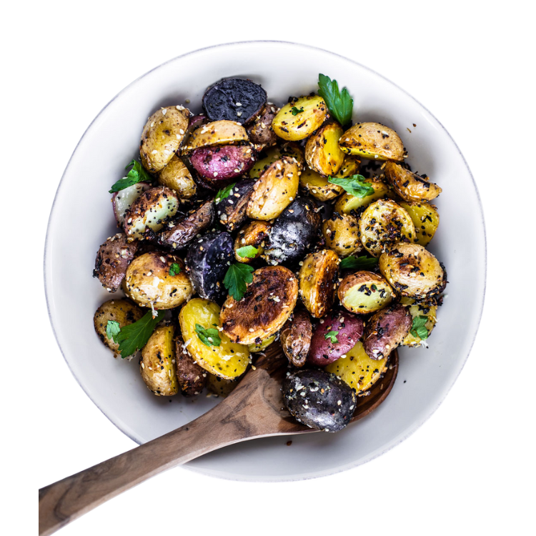 ROASTED MARBLED POTATOES