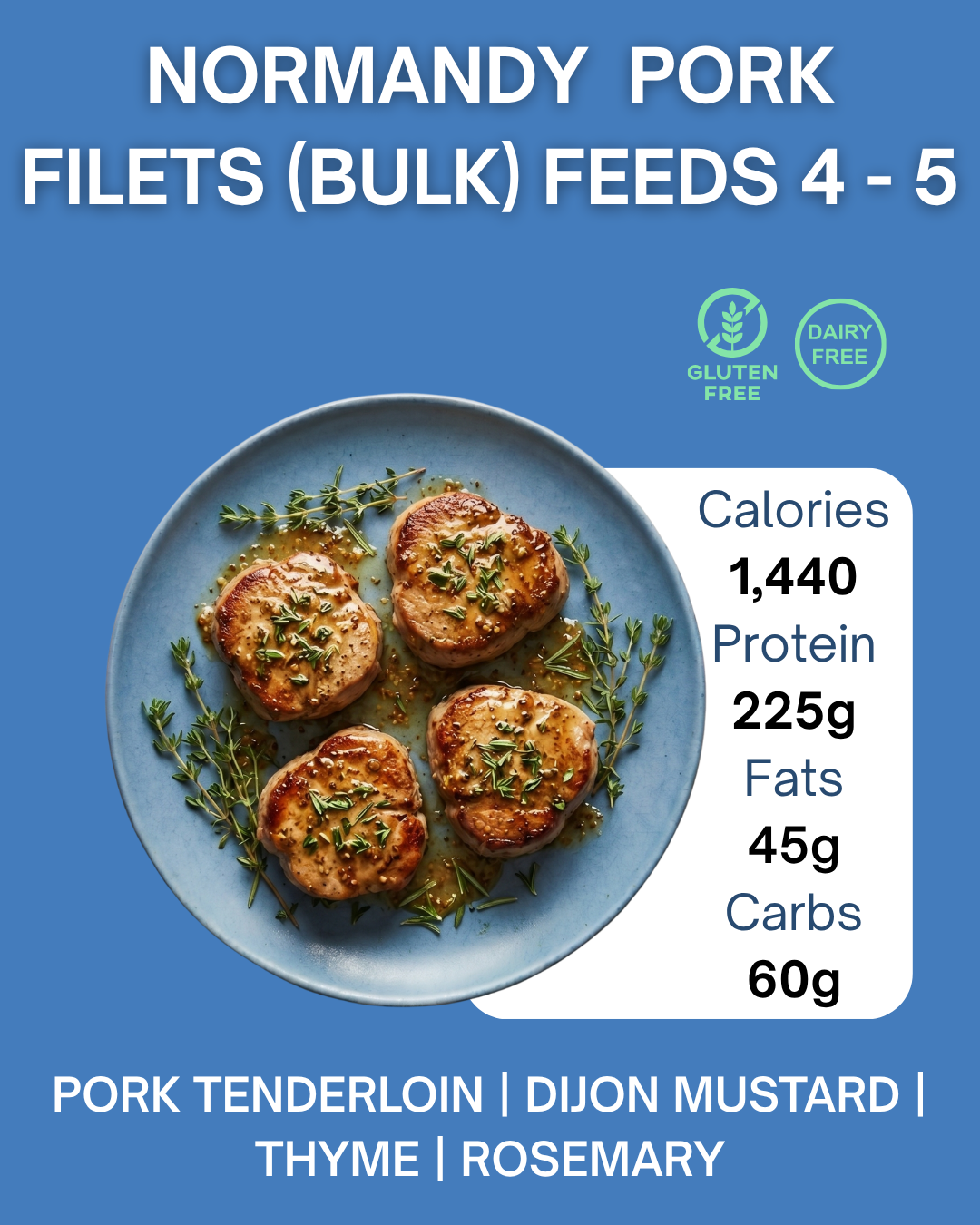 NORMANDY PORK FILETS (FEEDS 4-5)
