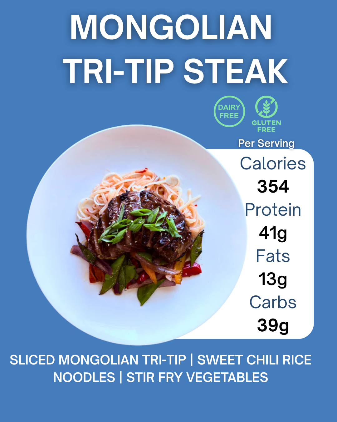 MONGOLIAN TRI-TIP STEAK