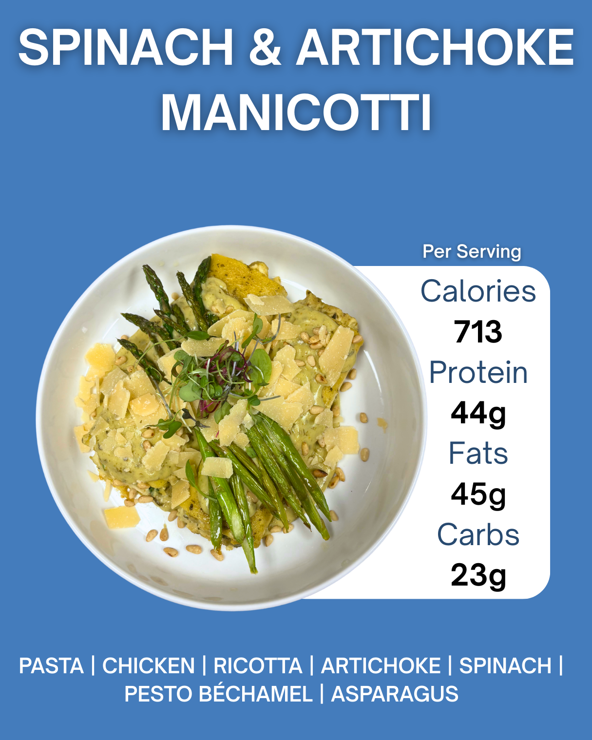 SPINACH & ARTICHOKE MANICOTTI