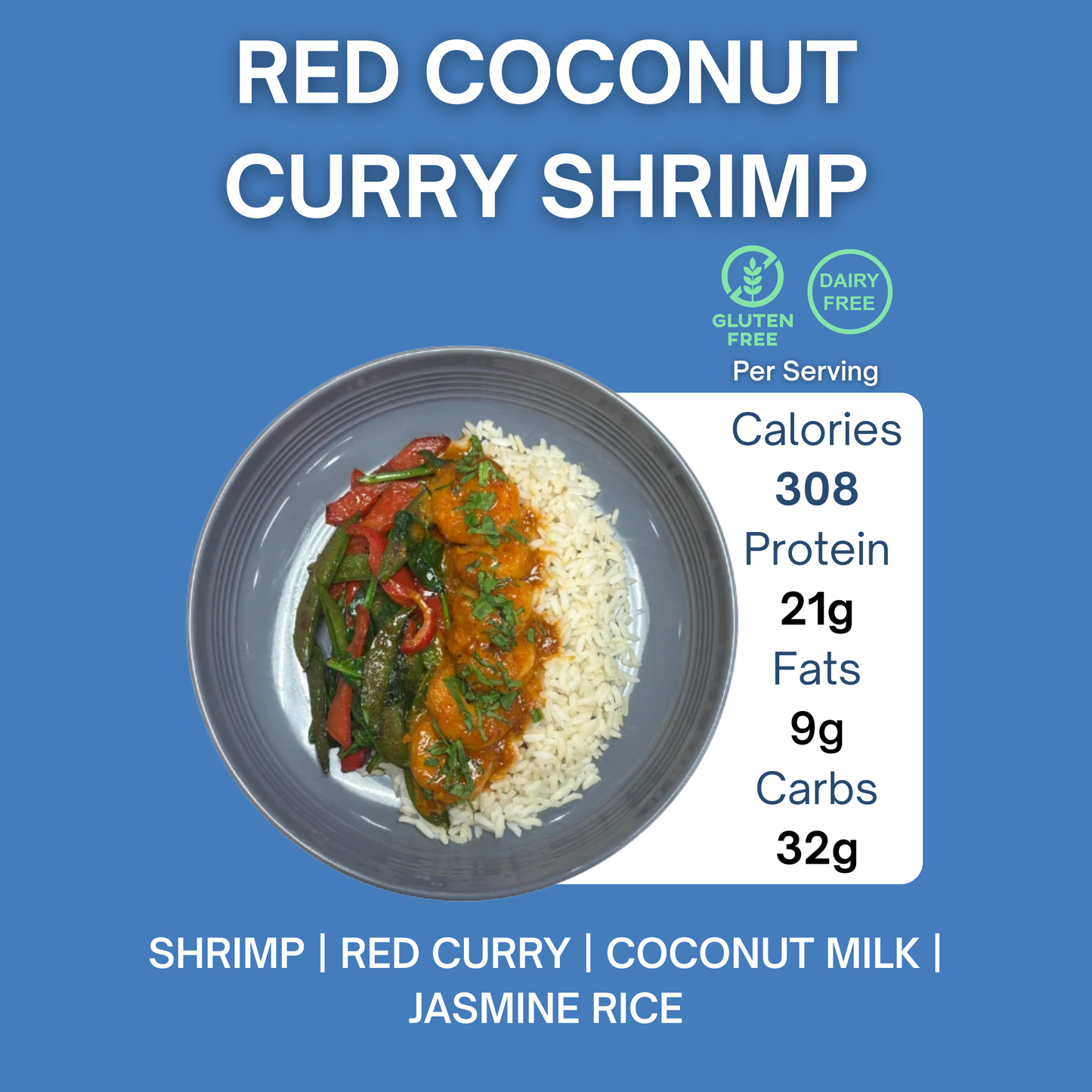RED COCONUT CURRY SHRIMP