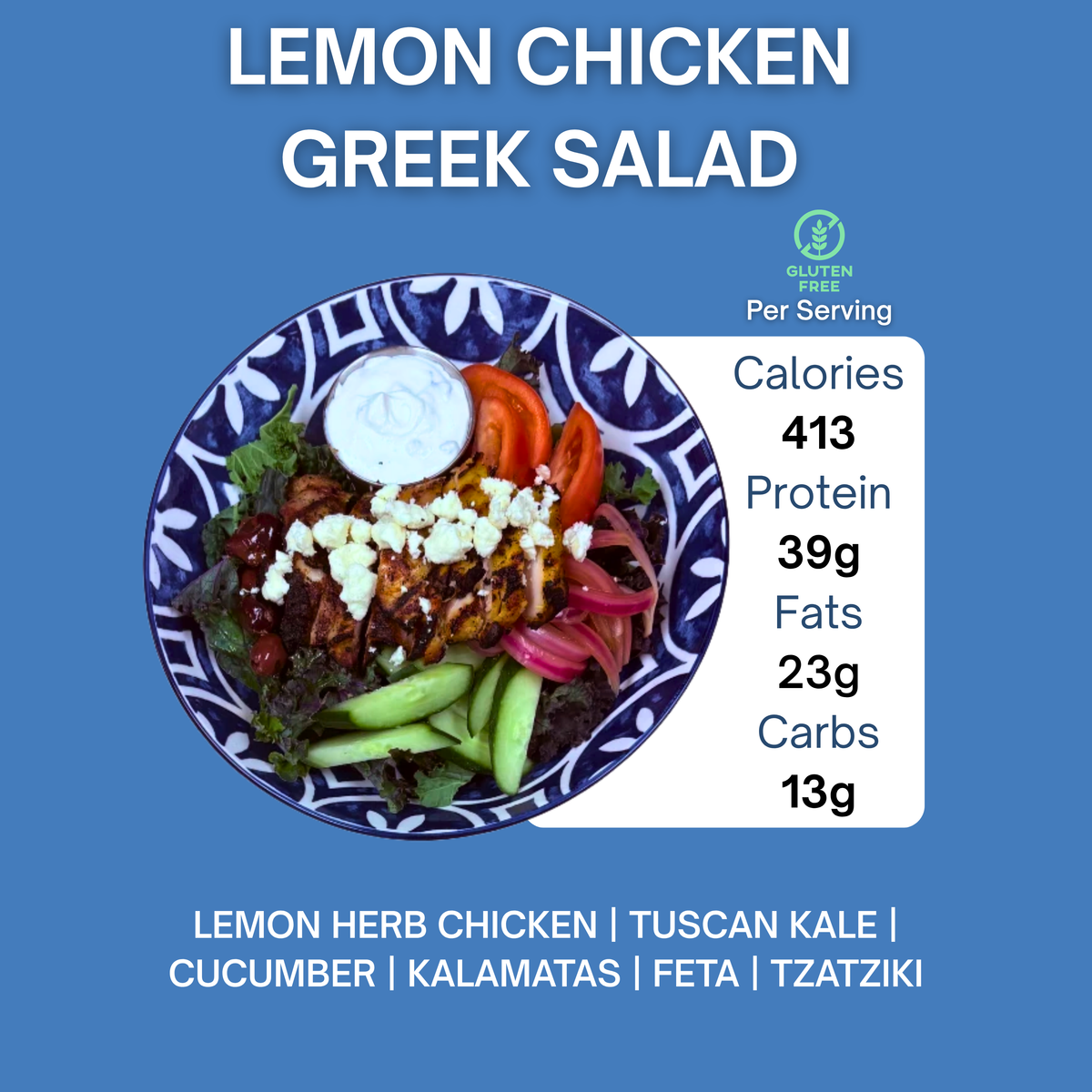 LEMON CHICKEN GREEK SALAD