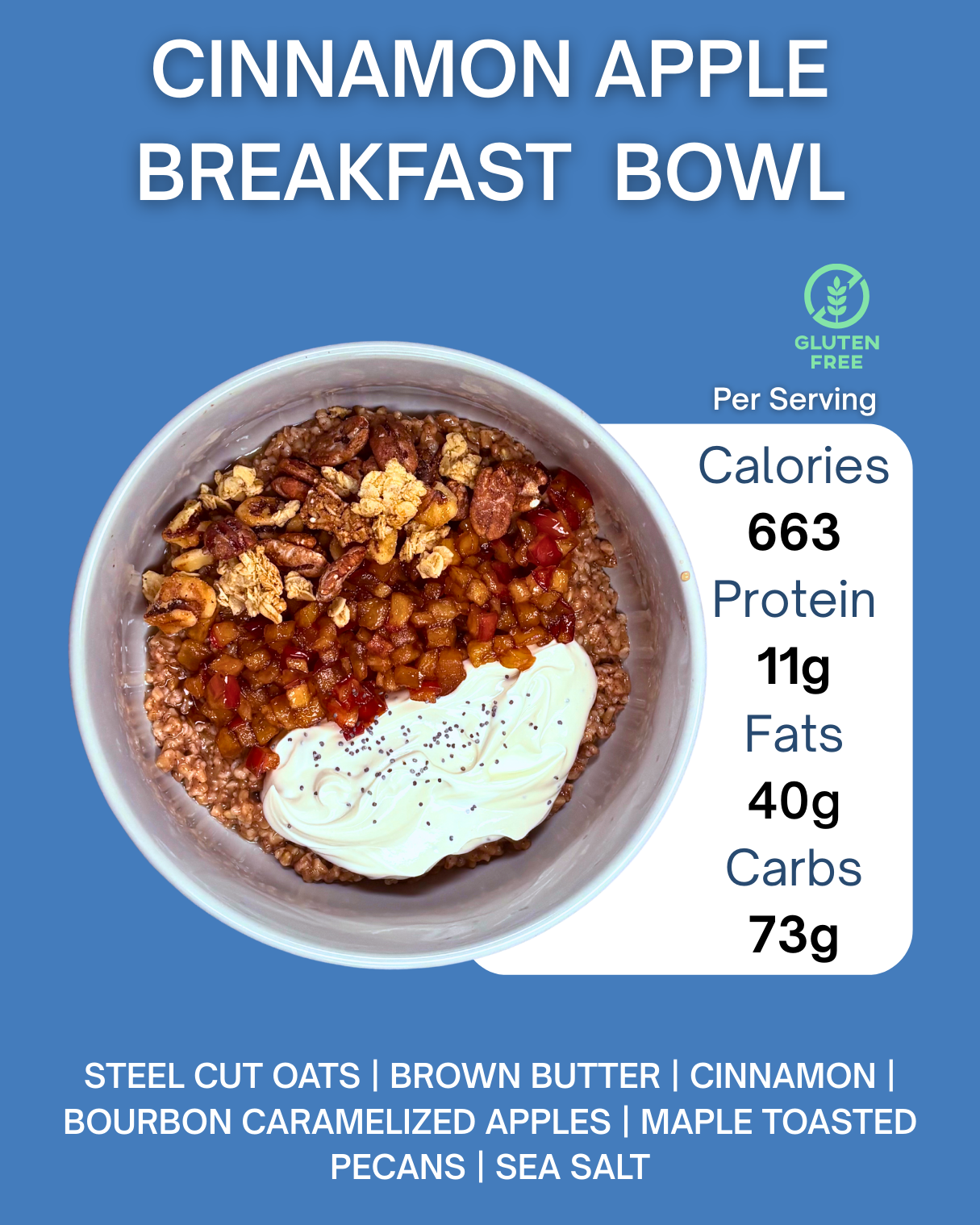 CINNAMON APPLE BREAKFAST POWER BOWL