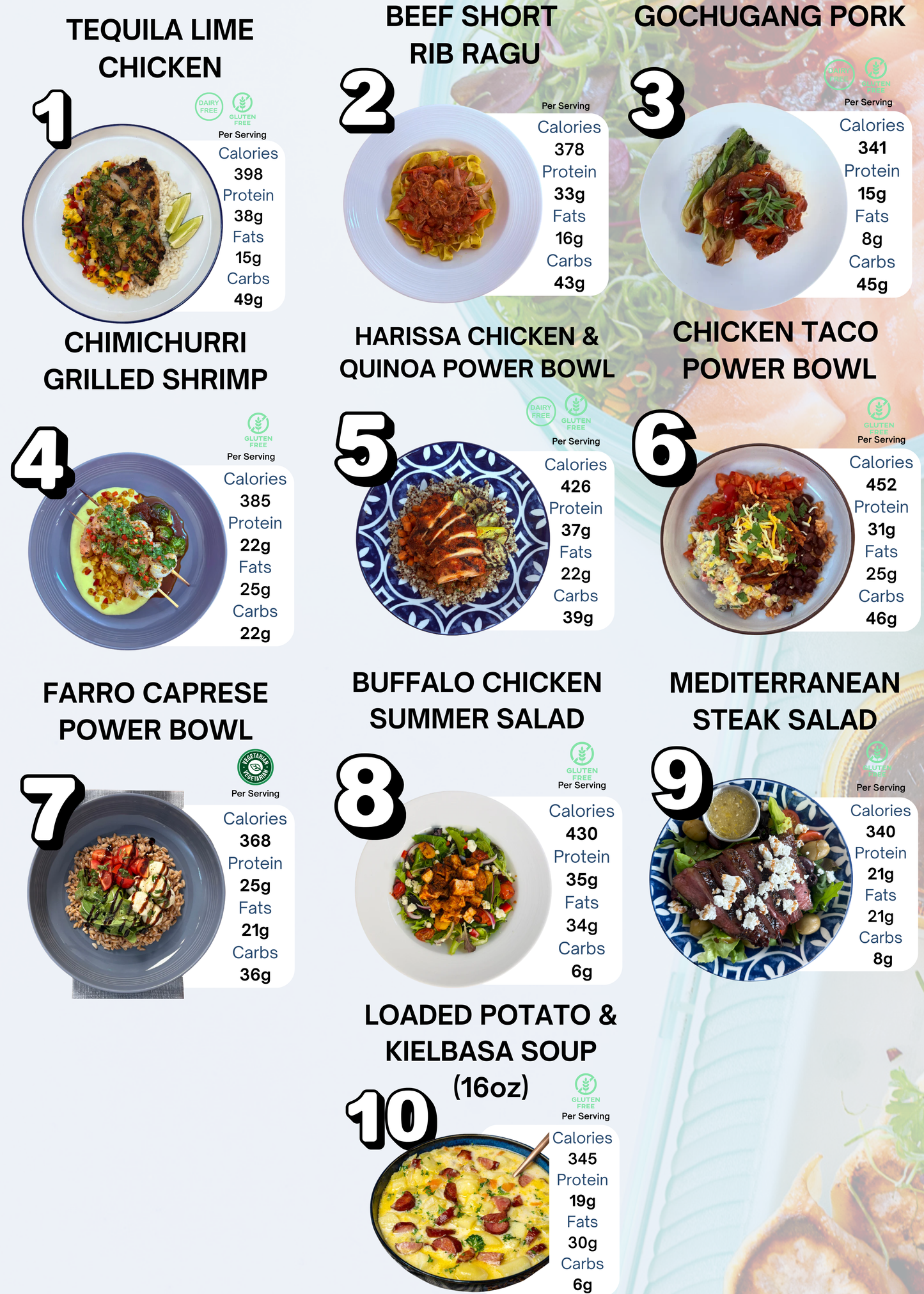 Pick 6 Meals (3 FREE) - Gourmet Ready To Eat Meals Cooked in SLC