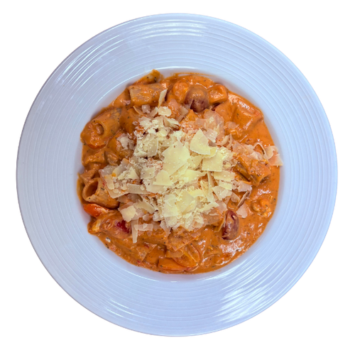 ROASTED CHICKEN & GOAT CHEESE PASTA