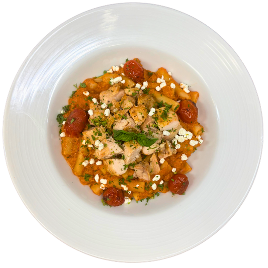 ROASTED CHICKEN & GOAT CHEESE PASTA