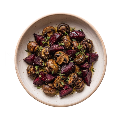 HERB ROASTED CREMINIS & BEETS