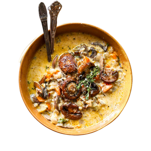 WILD RICE & MUSHROOM SOUP