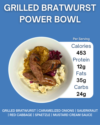 GRILLED BRATWURST POWER BOWL