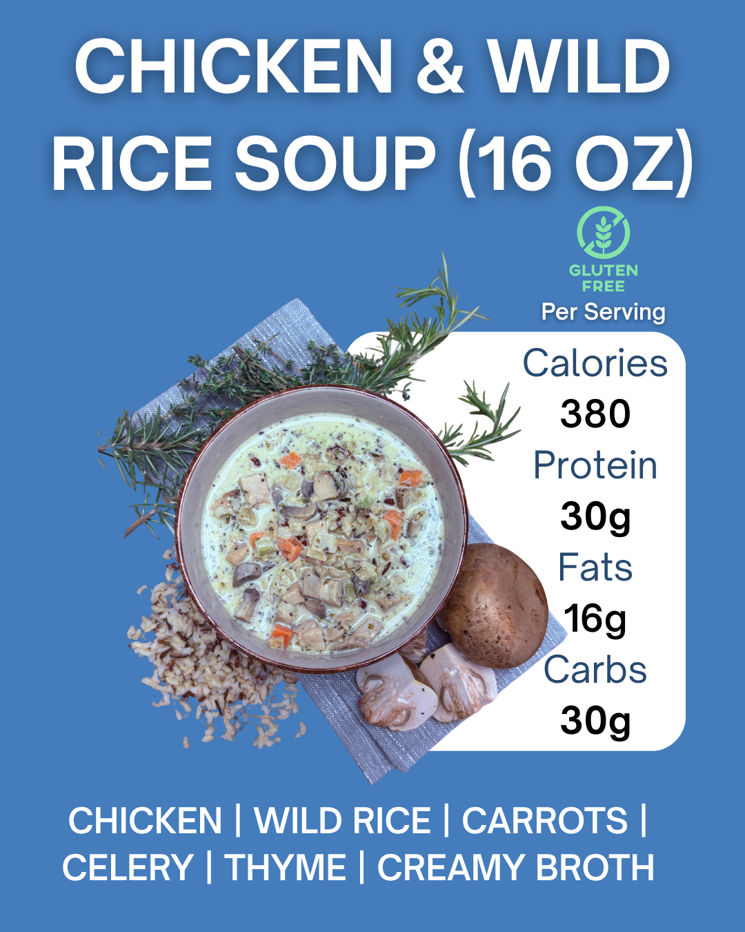 CHICKEN & WILD RICE SOUP
