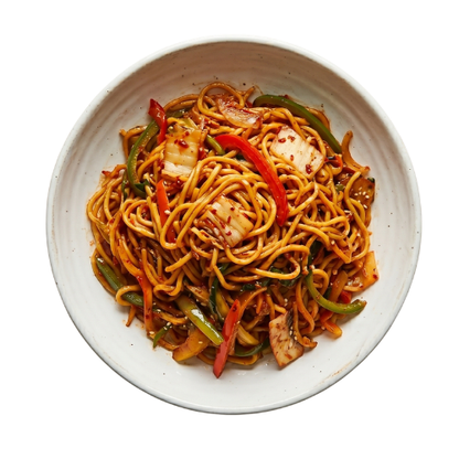 KIMCHI LO MEIN & VEGETABLE STIR FRY