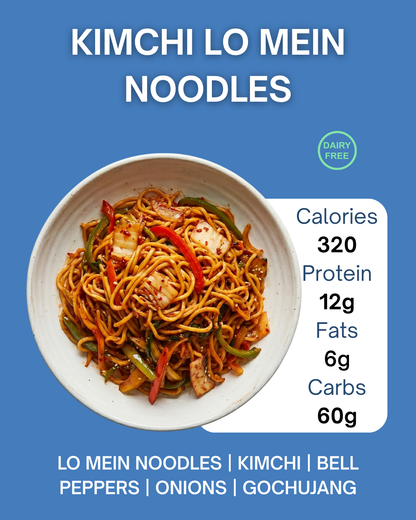 KIMCHI LO MEIN & VEGETABLE STIR FRY