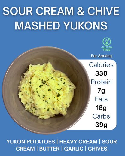 SOUR CREAM & CHIVE MASHED YUKONS