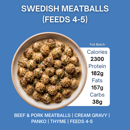 BULK PROTEIN - SWEDISH MEATBALLS (FEEDS 4-5)