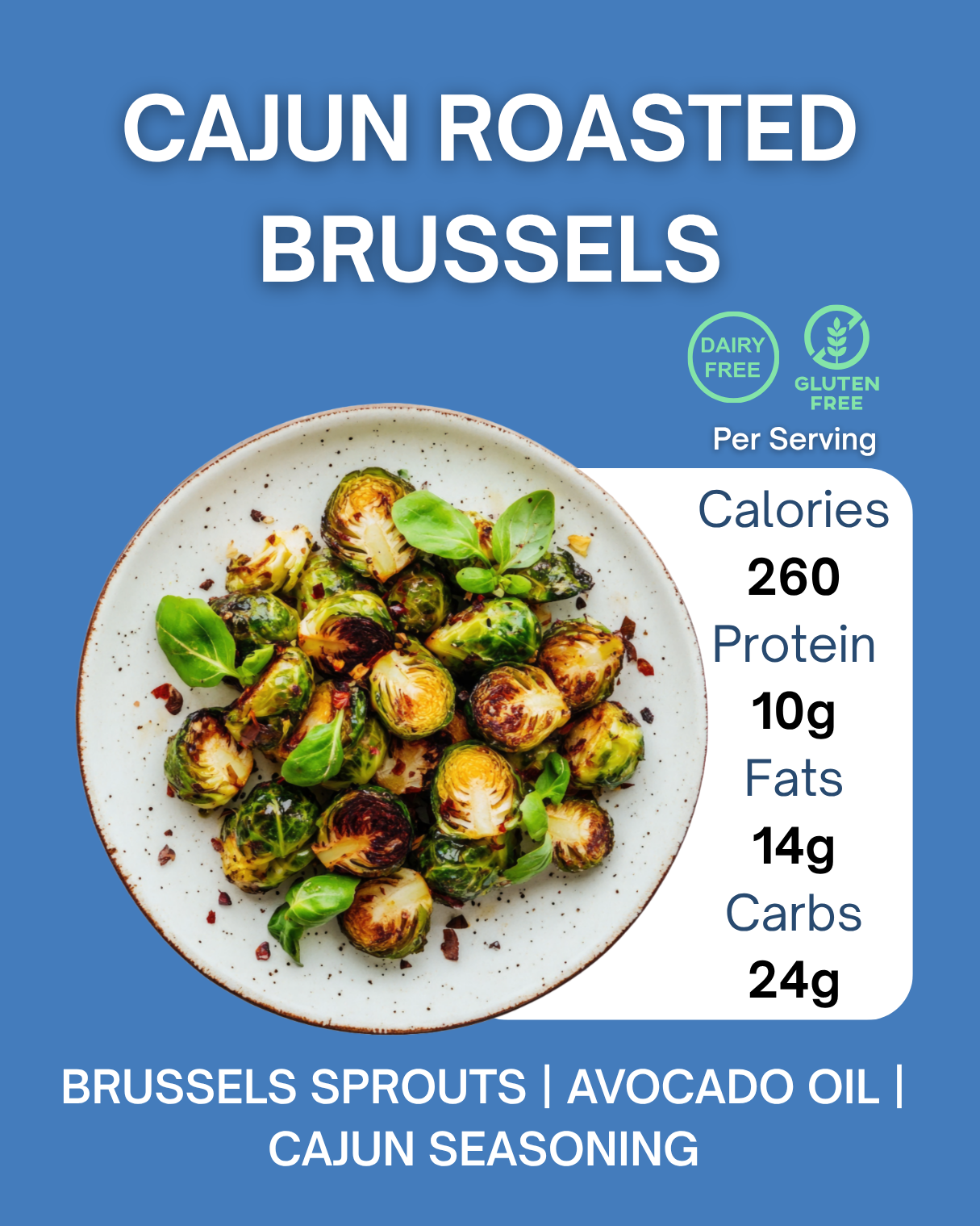 CAJUN ROASTED BRUSSELS
