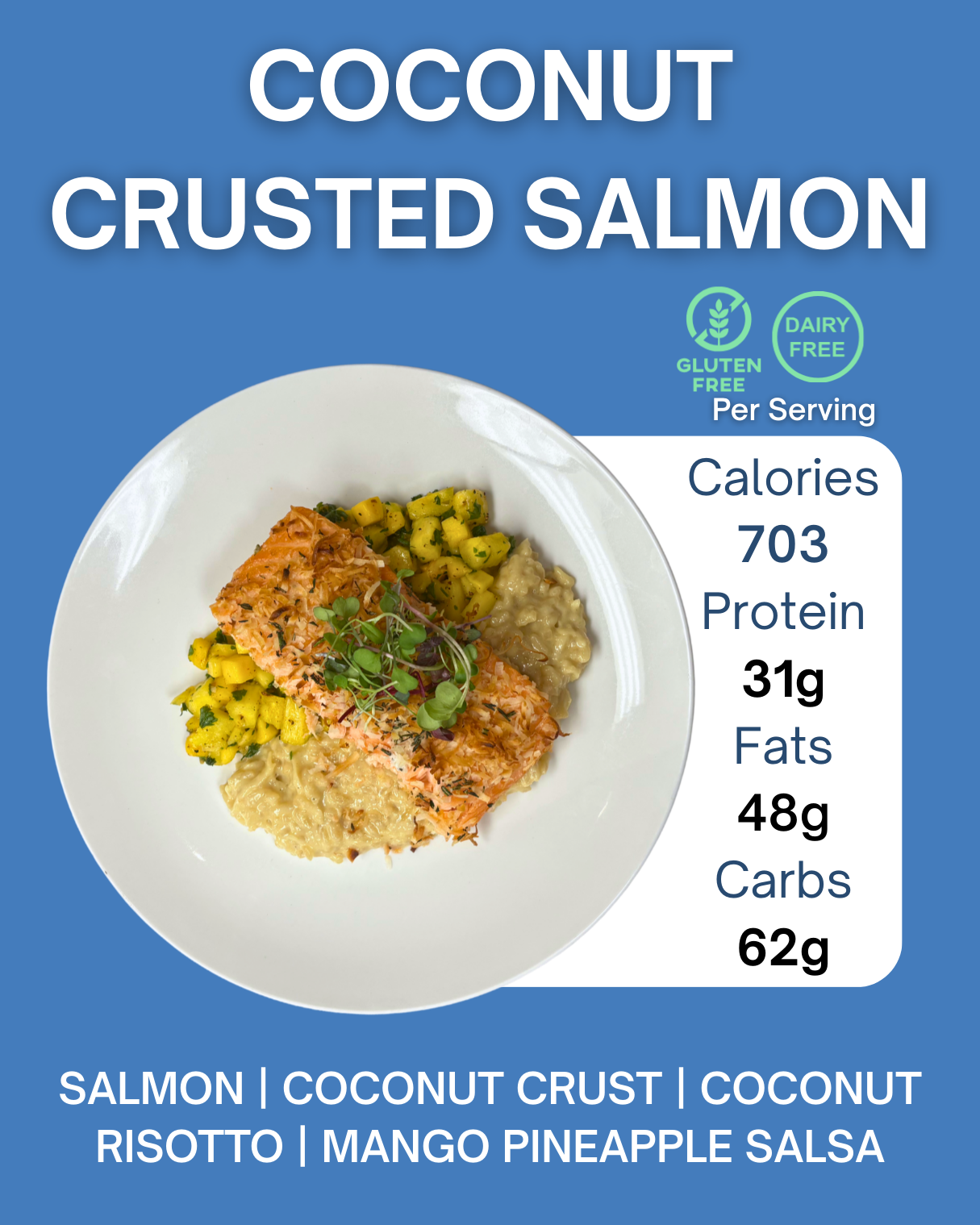 COCONUT CRUSTED SALMON