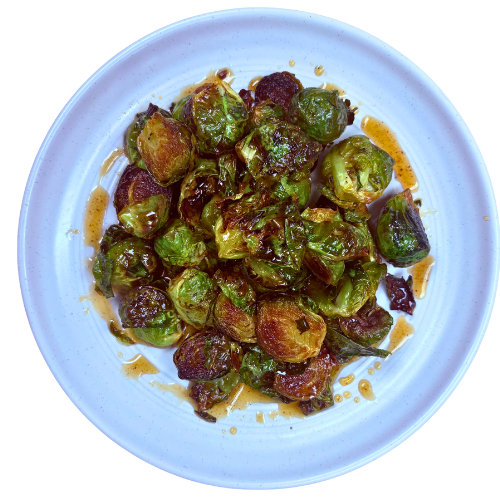 HOT HONEY ROASTED BRUSSELS