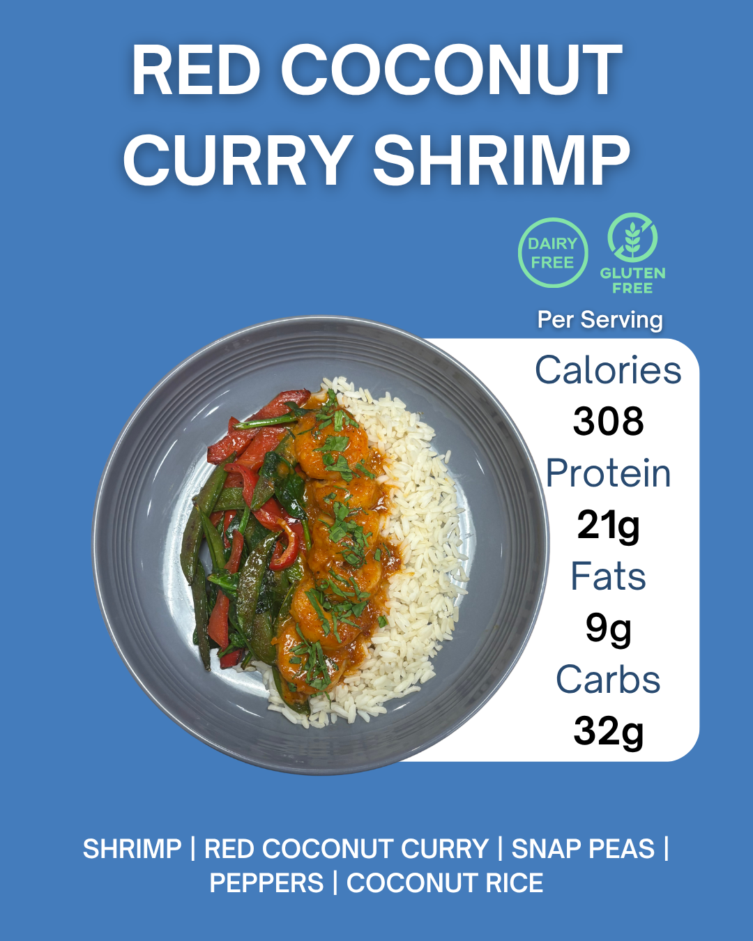 RED COCONUT CURRY SHRIMP