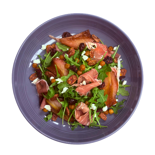 POACHED PEAR & PROSCIUTTO SALAD