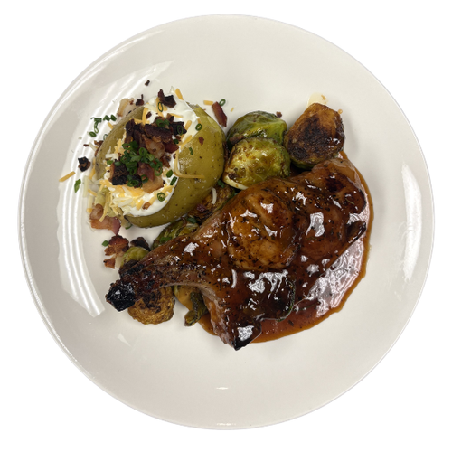 APRICOT GLAZED PORK CHOP