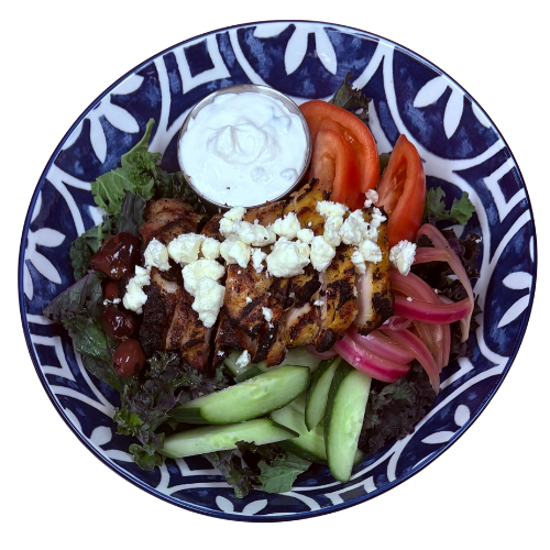 LEMON CHICKEN GREEK SALAD