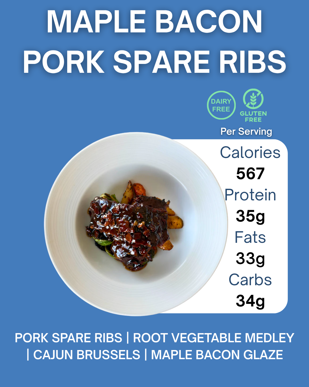 MAPLE BACON PORK SPARE RIBS