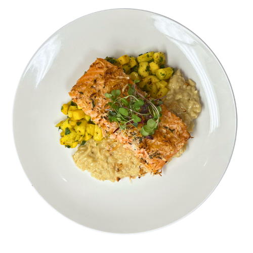 COCONUT CRUSTED SALMON