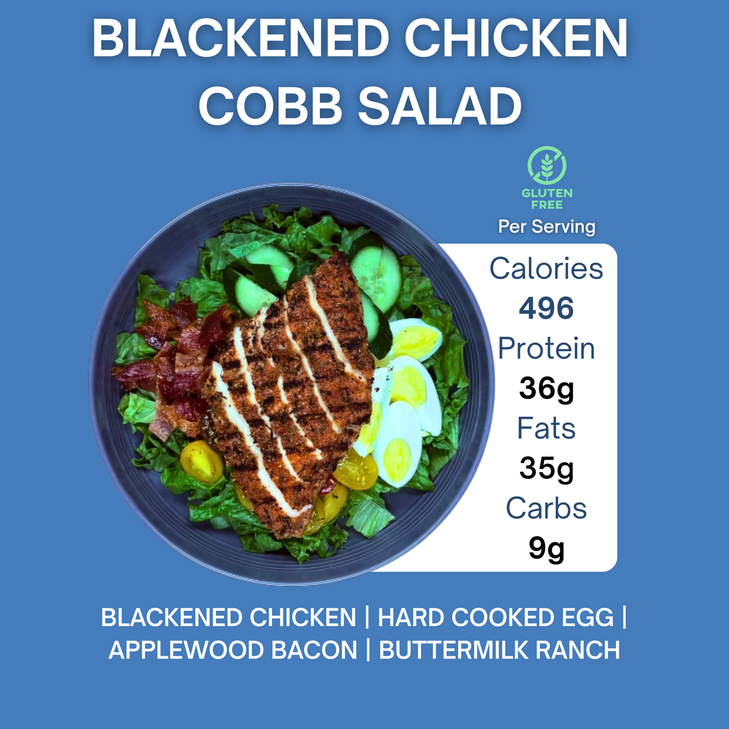 BLACKENED CHICKEN COBB SALAD