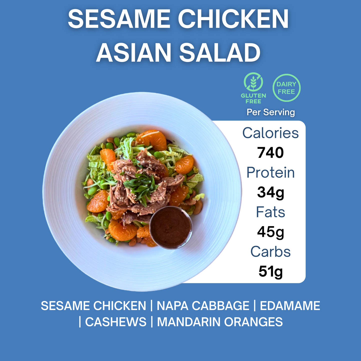 SESAME CHICKEN ASIAN SALAD