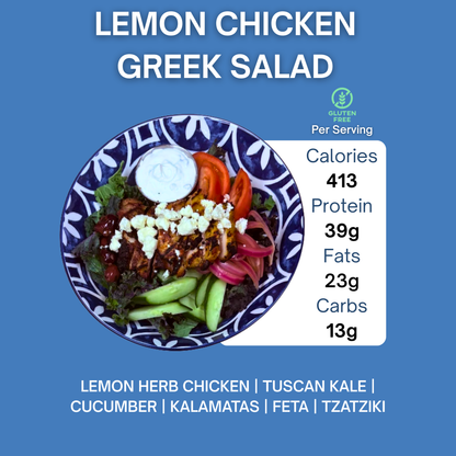 LEMON CHICKEN GREEK SALAD