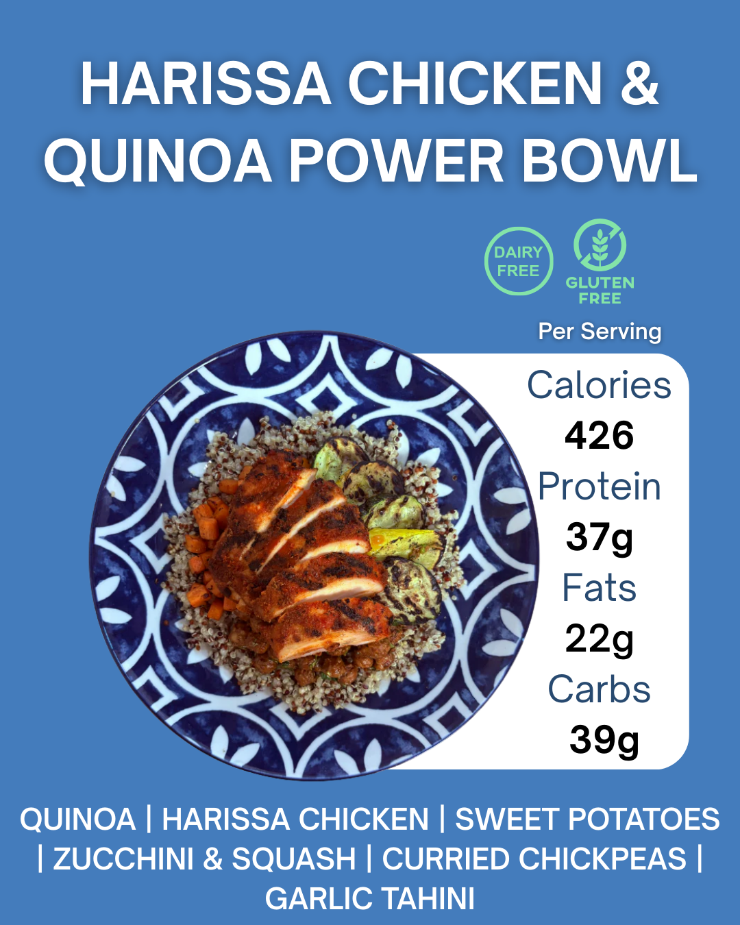 HARISSA CHICKEN & QUINOA POWER BOWL