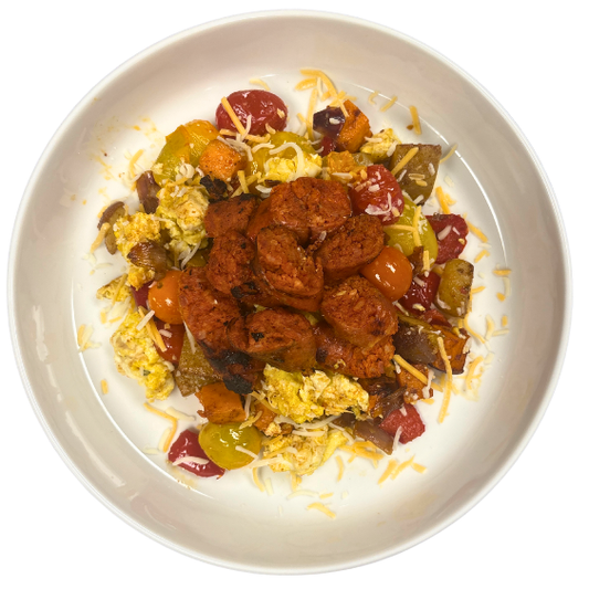 CHORIZO HASH BREAKFAST POWER BOWL