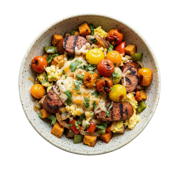 CHORIZO HASH BREAKFAST POWER BOWL