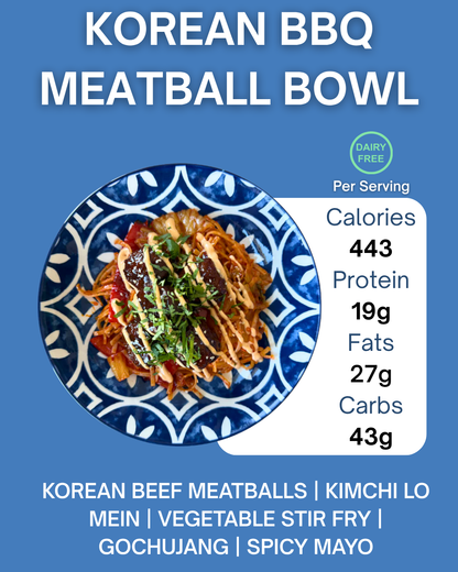 KOREAN BBQ MEATBALL BOWL
