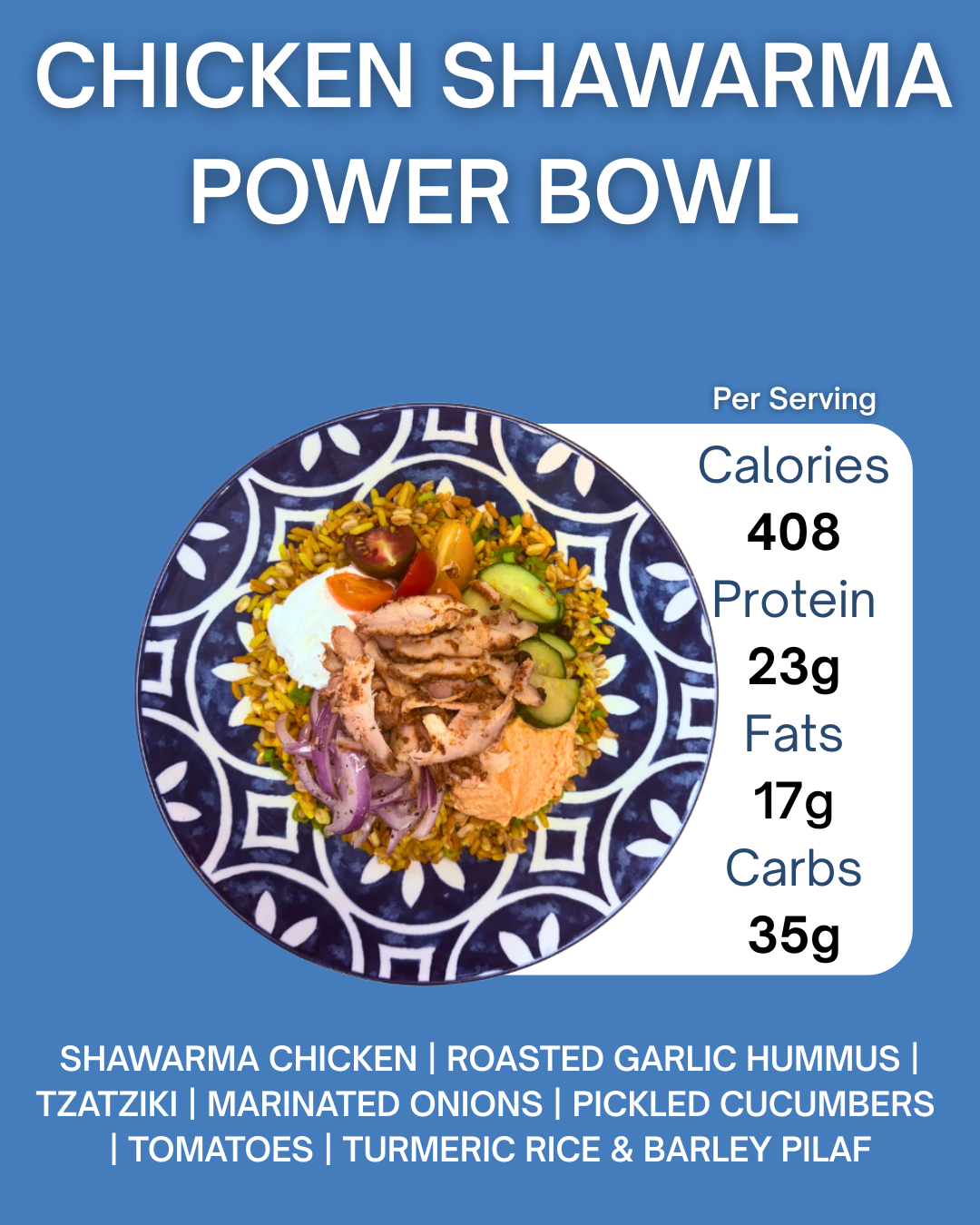 CHICKEN SCHAWARMA POWER BOWL