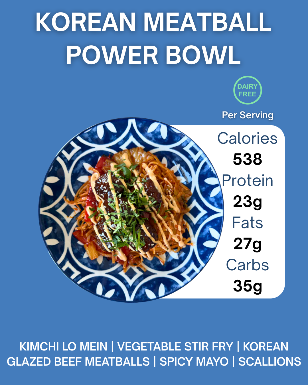 KOREAN MEATBALL POWER BOWL