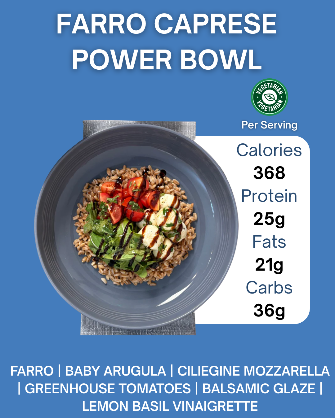 FARRO CAPRESE POWER BOWL