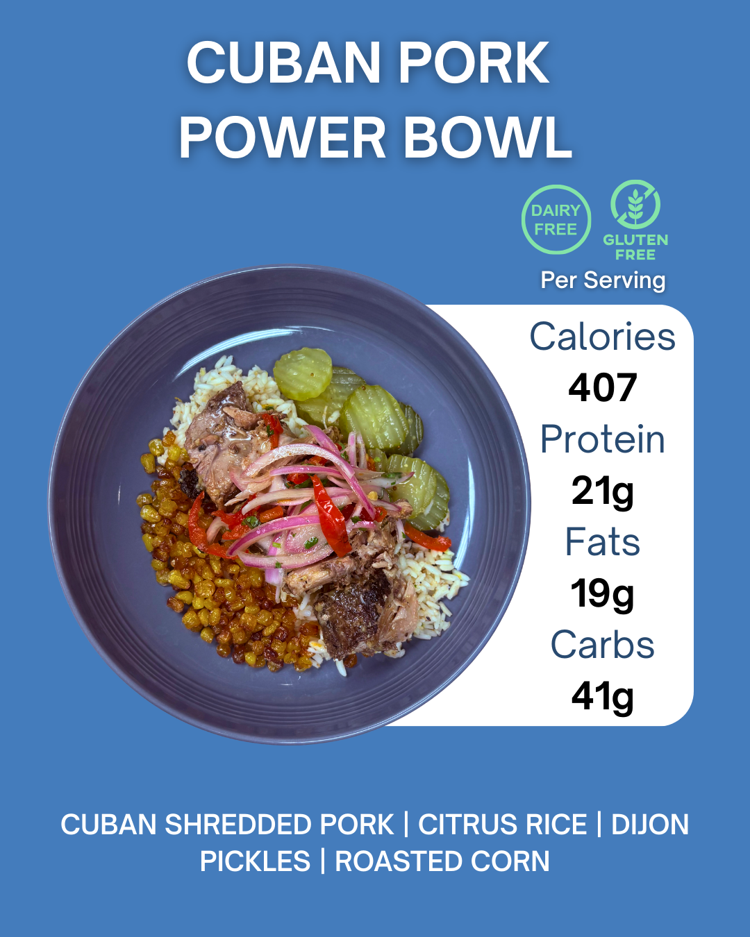 CUBAN PORK POWER BOWL
