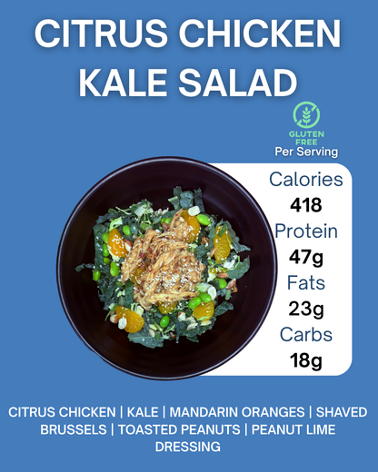 CITRUS CRUNCH CHICKEN KALE SALAD