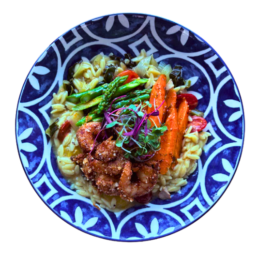 PARMESAN GARLIC SHRIMP POWER BOWL