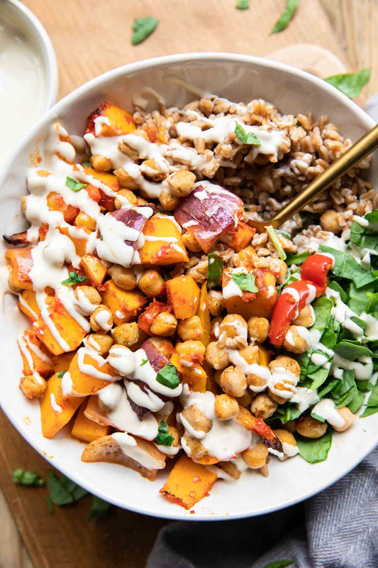 Harissa Chickpea & Feta Bowl