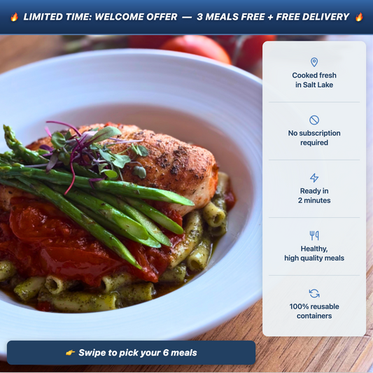 6 Meal Welcome Offer - SLC Cooked Ready To Eat