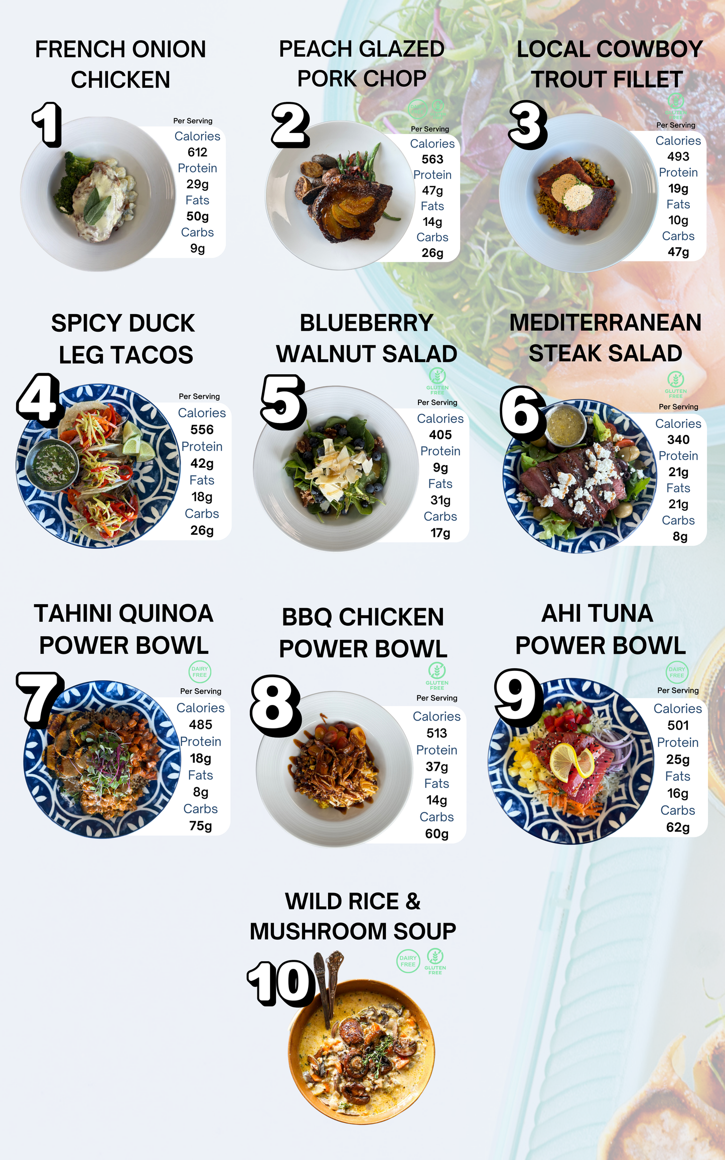 Pick 6 Meals (3 FREE) - Gourmet Ready To Eat Meals Cooked in SLC