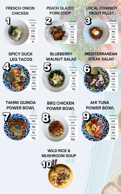 Pick 6 Meals (3 FREE) - Gourmet Ready To Eat Meals Cooked in SLC