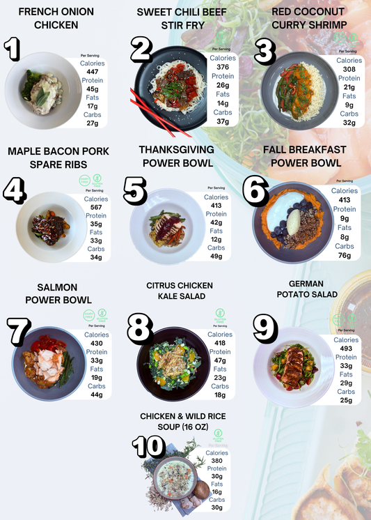 Pick 6 Meals (3 FREE) - Gourmet Ready To Eat Meals Cooked in SLC